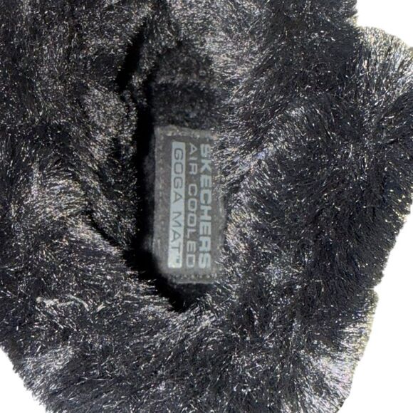 Skechers Womens On The Go Black Suede Pull On Winter Ankle Boots Faux Fur Size 7 - Picture 9 of 12